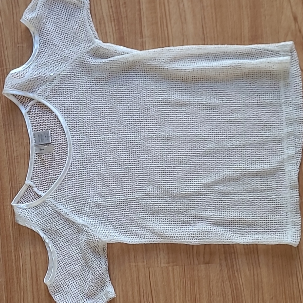 White mesh top